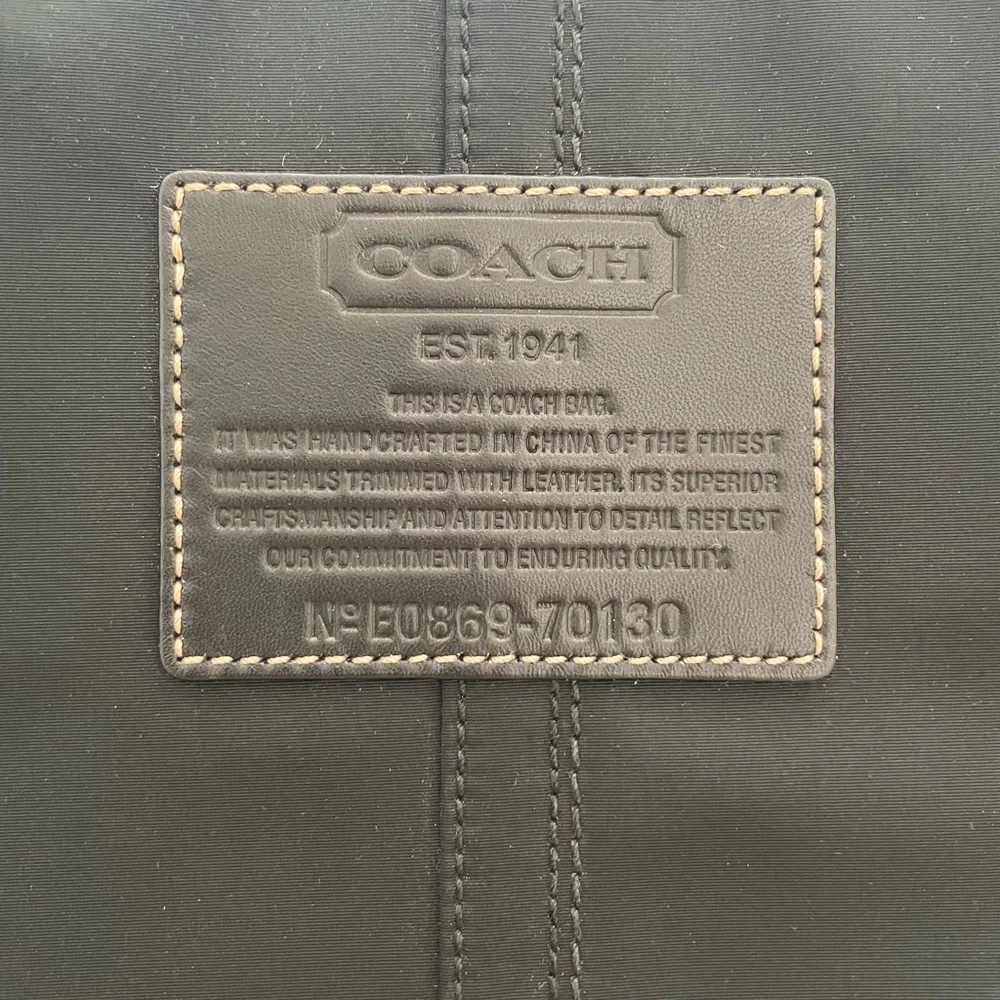 Coach Black Nylon Laptop Bag - Picture 1 of 4